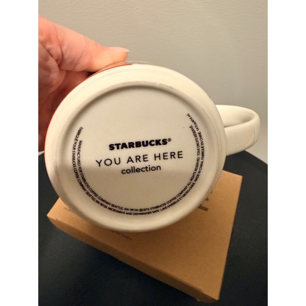 Starbucks You Are Here Collection Virginia‎ Coffee Mug 14oz Blue Interior 2015 - Picture 4 of 5